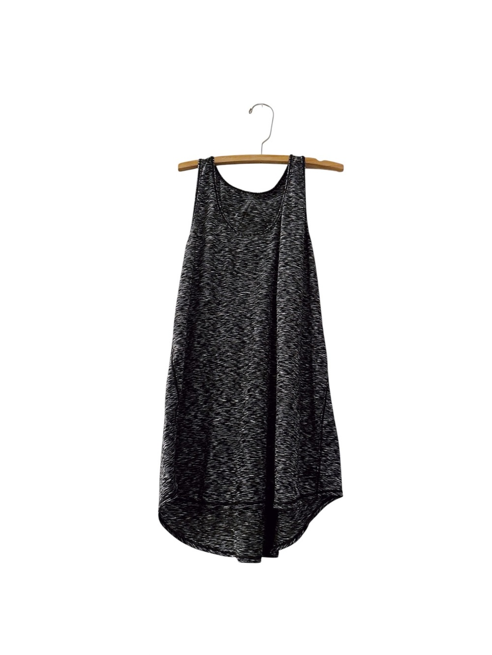 Lululemon Sleeveless Tank Top Spacedye Grey Black Athletic Shirt